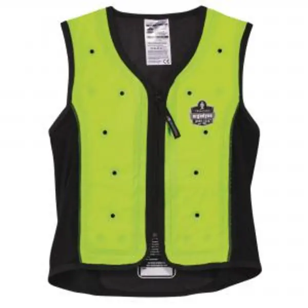 image of Ergodyne Premium Dry Evaporative Cooling Vest Lime Green XL BESWEY6685XL