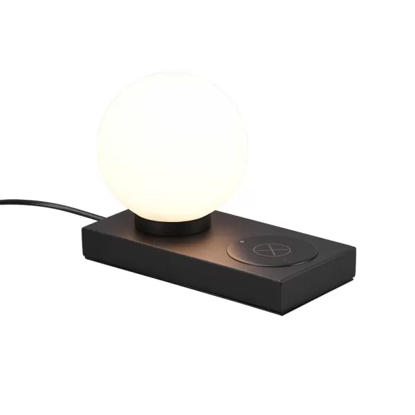 Image of Chloe Modern Globe Table Lamp Black Matt