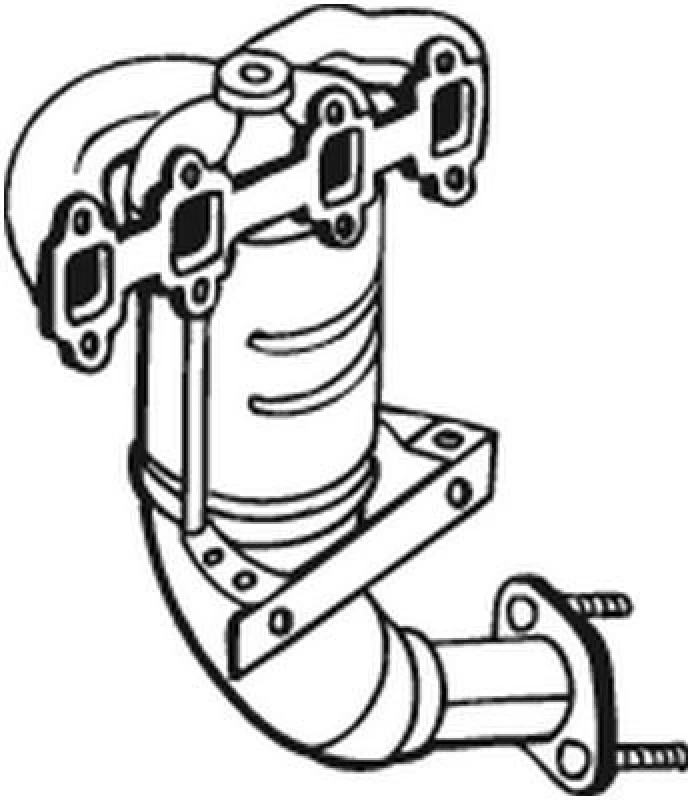 Image of BOSAL 099-248 Catalytic Converter with mounting parts Catalyst Converter (429)