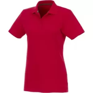 image of Elevate Womens/Ladies Helios Short Sleeve Polo Shirt (3XL) (Red)