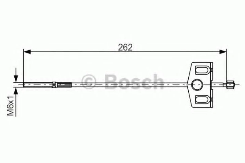 Image of Bosch 1 987 482 337 Brake Cable 262mm Cable,parking brake (124)