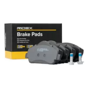 Image of RIDEX Brake pad set PEUGEOT,CITROEN 402B0810 1608691380,1610699280,1619790580 1608691380,1610699280,1619790580