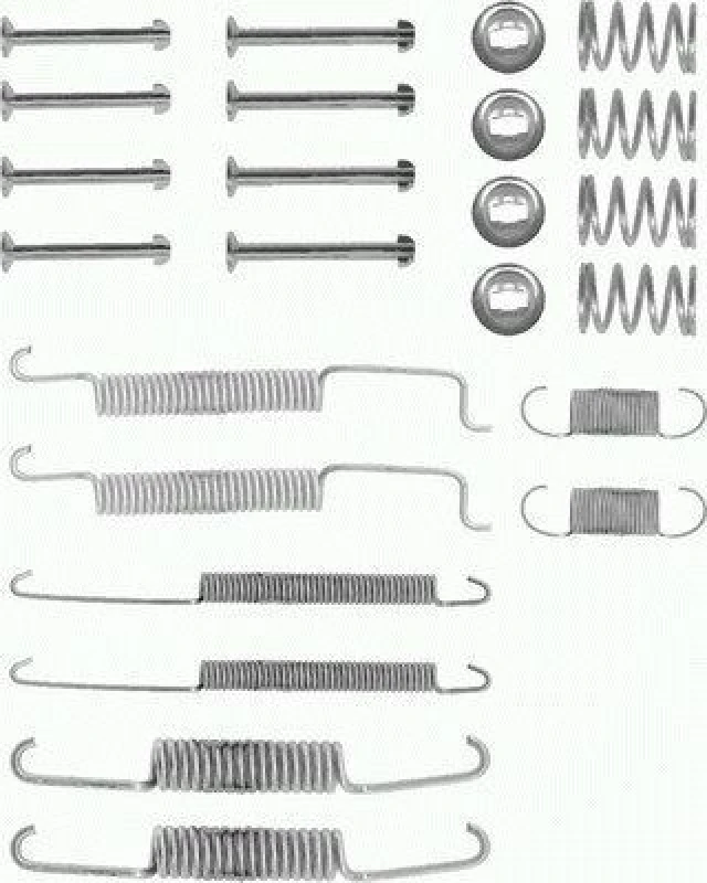 Image of Brake shoe fitting kit TEXTAR 97000500
