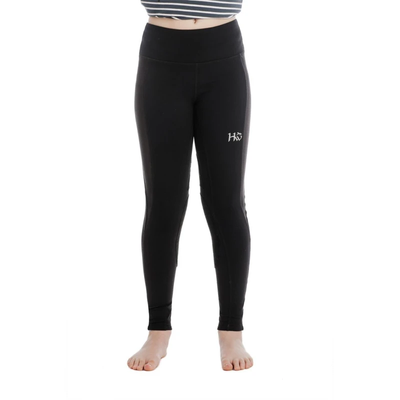 Image of Horseware Kids Riding Tights - Black 5 - 6 Years