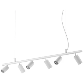 Image of Ideal Lux DYNAMITE - Indoor Spotlight Ceiling Pendant Lamp 6 Lights White, GU10