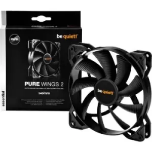 image of BeQuiet Pure Wings 2 PWM PC fan Black (W x H x D) 140 x 140 x 25 mm