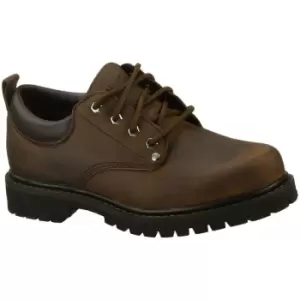 Image of Skechers Mens Tom Cats Lace Up Padded Thick Leather Oxford Shoes UK Size 11 (EU 46, US 12)