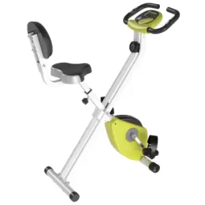 Image of Magnetic Resistance Folding Exercise Bike, Yellow