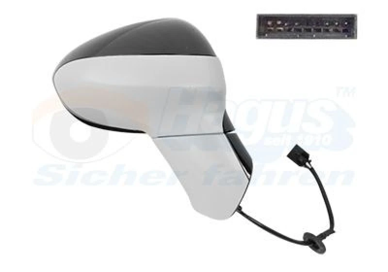 Image of VAN WEZEL Wing mirror VAN WEZEL 3872808