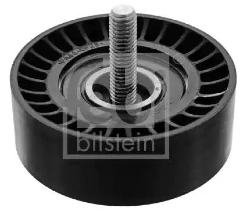 Image of FEBI BILSTEIN 100093 Idler Pulley with screw Plastic Deflection/Guide Pulley,v-ribbed belt (312)