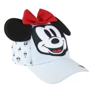 Image of Disney Childrens/Kids 3D Minnie Mouse Cap (One Size) (Grey/Black/Red)
