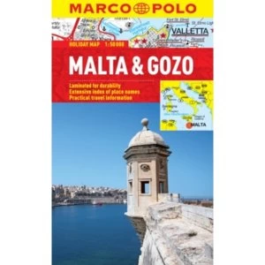 Image of Malta & Gozo Marco Polo Holiday Map by Marco Polo (Sheet map, folded, 2013)