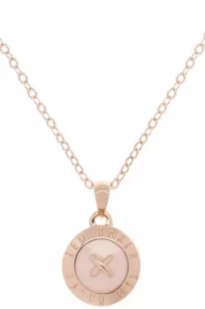 Image of Ted Baker Jewellery Emmalyn Enamel Big Button Pendant Necklace JEWEL TBJ1261-24-134