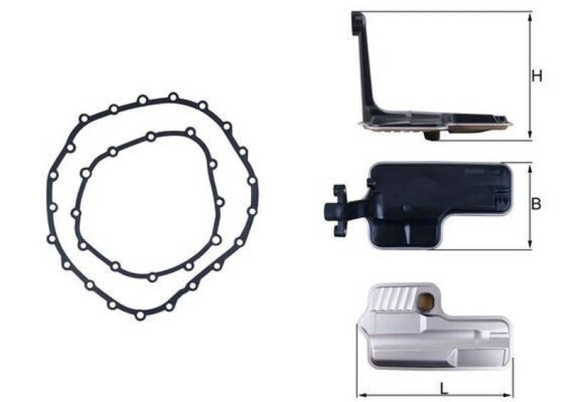 Image of Automatic transmission filter kit MAHLE HX 192D