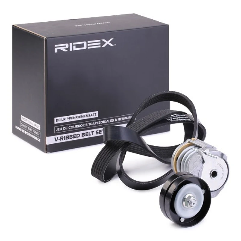 Image of RIDEX 542R0647 V-ribbed belt set V-Ribbed Belt Set (542)