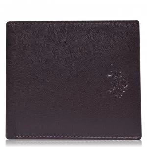 image of US Polo Assn Leather Wallet - Brown 500