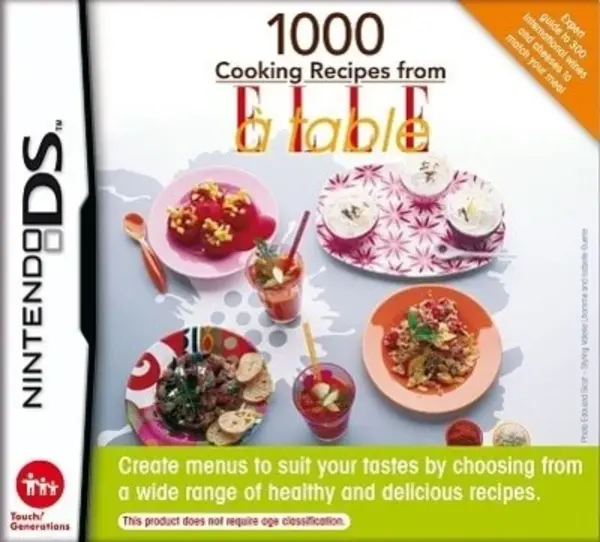 image of 1000 Cooking Recipes Nintendo DS Game