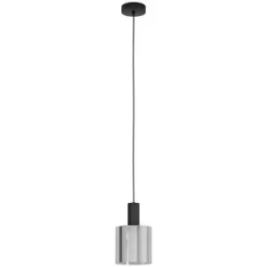 image of Gorosiba Slim Pendant Ceiling Light Black - Eglo