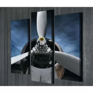 Image of UC63 Multicolor Decorative Canvas Painting (3 Pieces)