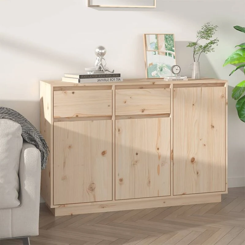 Image of VIDAXL Sideboard 110x34x75cm Solid Wood Pine Vidaxl 8720286923108