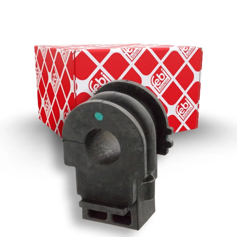 Image of FEBI BILSTEIN 34067 Stabilizer Bushes Front Axle, Rubber Rubber Anti-roll Bar Bush Kit (1334)