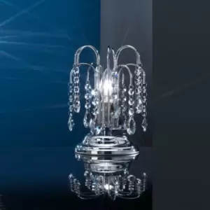 image of Onli Pioggia Glass Table Lamp, Chrome