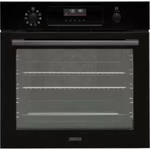 image of Zanussi ZOPNX6KN Built In Electric Single Oven - Matt Black - A+ Rated