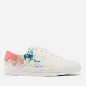 Image of Ted Baker Womens Taymiy Leather Cupsole Trainers - Ivory - UK 7