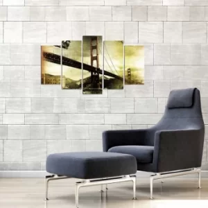 Image of 5PMX-029 Multicolor Decorative MDF Painting (5 Pieces)
