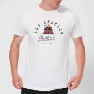 Image of Native Shore Mens Los Angeles Surfwear T-Shirt - White - 3XL