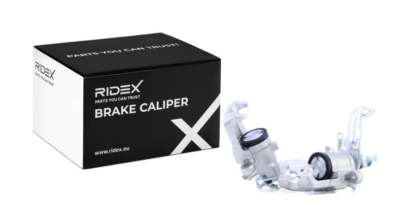 Image of RIDEX 78B1700 Brake caliper Rear Axle, without holder Cast Iron Brake Caliper (78)