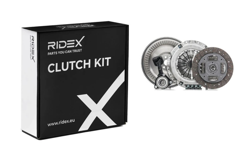 Image of RIDEX 479C0689 Clutch with central slave cylinder, with clutch disc, Conversion from dual-mass flywheel to single-mass flywheel Clutch Kit (479)