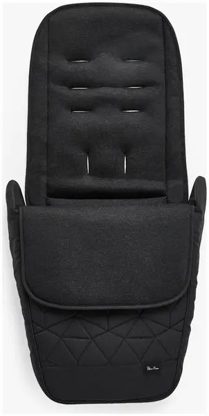 Image of Silver Cross Auto Clic Black Footmuff