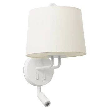 Image of Faro MONTREAL - Reading Light Wall Light White, E27, 2700K