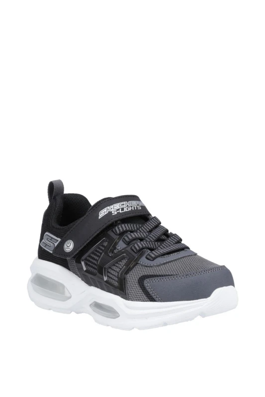 Image of Skechers Boys S Lights Prismatrons Light Up Trainers UK Size 1.5 (EU 34) Charcoal/Black SKE2281-CCBK-1.5