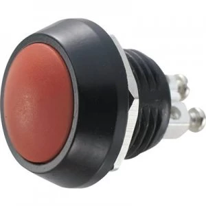 Image of TRU COMPONENTS GQ12B A RD Tamper proof pushbutton 48 Vdc 2 A 1 x OffOn IP65 momentary
