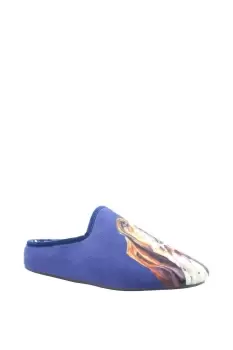 Image of Hush Puppies Navy Basil Basset Slipper