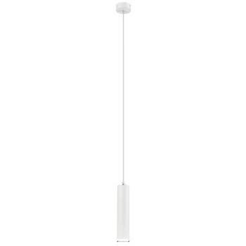 Image of Lamkur Lighting - Franco Slim Pendant Ceiling Lights White, 1x E27
