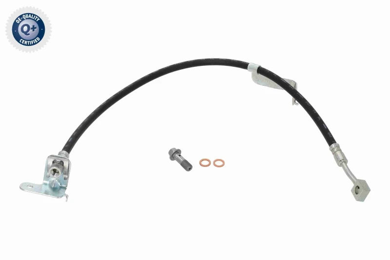 Image of VAICO V58-0134 Brake Hose Green Mobility Parts Front Axle Right Brake Hose (83)