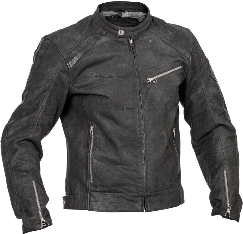 Image of Halvarssons Sandtorp Leather Jacket Black Size 48