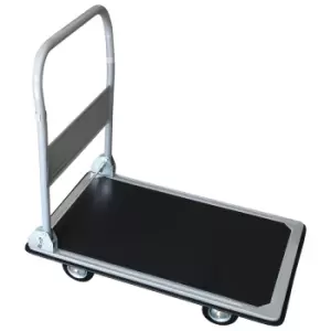 image of Charles Bentley Heavy Duty Folding Platform Trolley Truck 150Kg - Silver