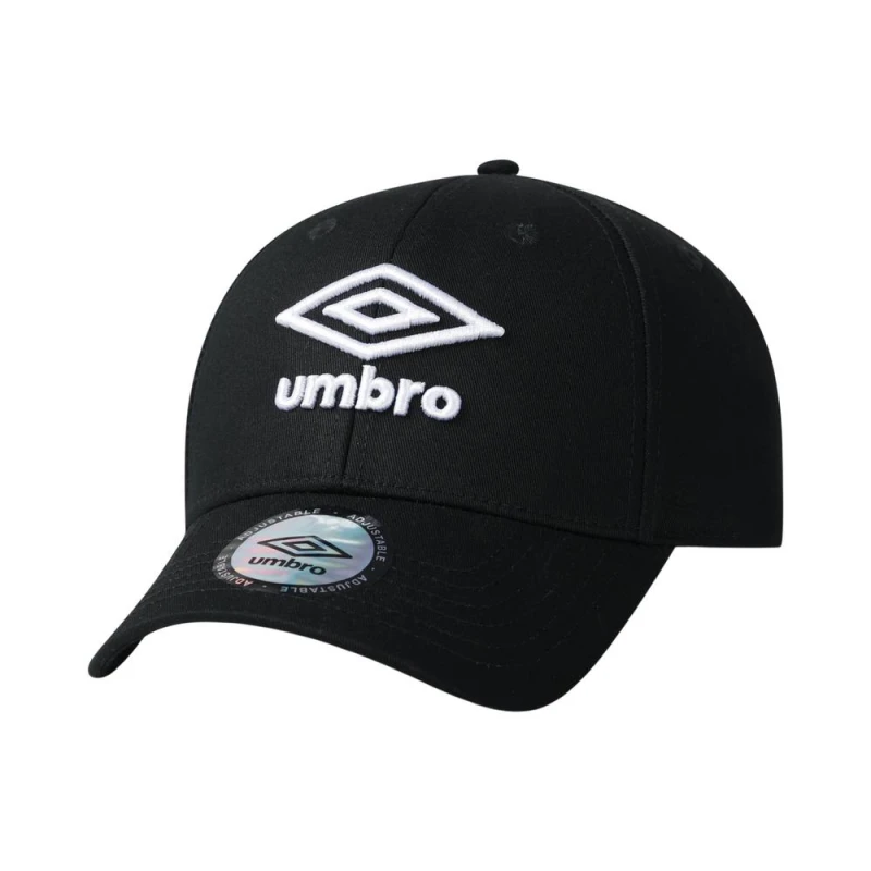 Image of Umbro Womens 3D Logo Baseball Cap in Black Female One Size