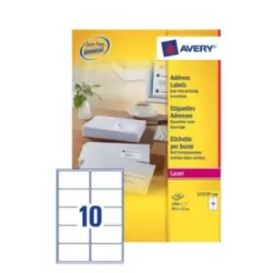 Avery L7173-100 addressing label White Self-adhesive label