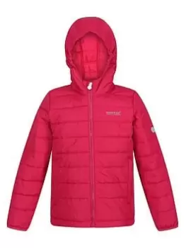 image of Regatta Junior Helfa Insulated Hooded Jacket - Pink, Size 9-10 Years, Women