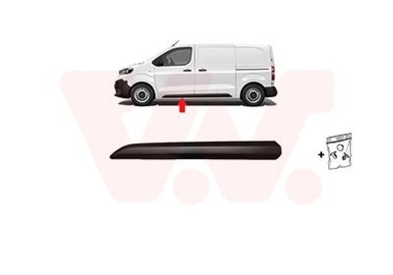 Image of VAN WEZEL Door moulding trim VAN WEZEL 0944423