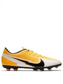 Image of Nike Mens Mercurial Vapor 12 Club Mg Football Boots, Orange/White, Size 6, Men