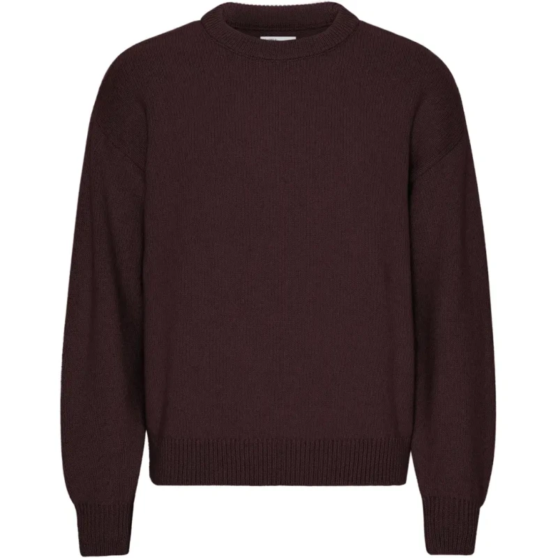 Image of Colorful Standard Oversized round-neck sweater Colorful Standard Oxblood Red Rouge Unisex L