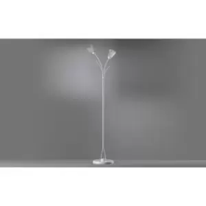 image of Antea 2 Light Multi Arm Floor Lamp, White