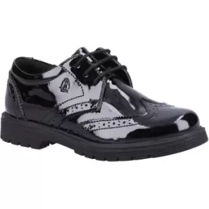 Image of Hush Puppies Girls Sally Patent Senior School Shoes UK Size 5 (EU 38)