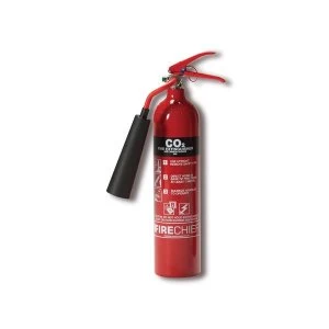 image of IVG Safety 2.0KG Firechief CO2 Fire Extinguisher for Class A B and E Fires